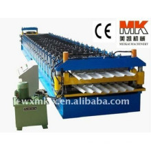 Metal roofing sheet double layer roll forming manufacturing machine